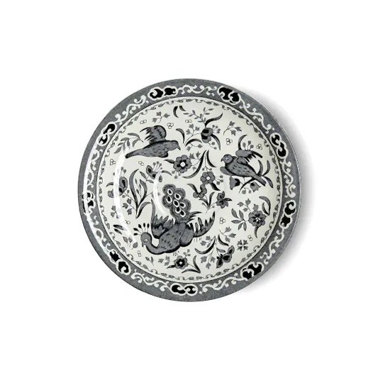 Tea Saucer - Black Regal Peacock Tea Saucer Seconds